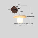 Axyaa Yellow Travertine LED Wall Lamp Nordic Stair Light Fixtures Iron Pull Chain
