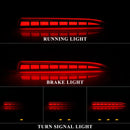Axyaa LED Rear Bumper Reflector Light for Chevy Camaro Cadillac XT5 ATS