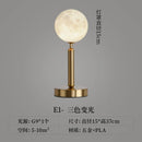 Axyaa Gold Moon Ball LED Table Lamp: Nordic Modern, Dimmable, Bedroom Bedside Desk Light