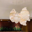 Axyaa Art Croissant LED Chandelier Pendant Lamp for Bedroom, Bar, and Bakery