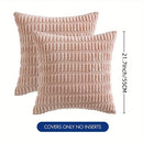 Axyaa Striped Corduroy Throw Pillow Covers - Boho European Style for Home Decor