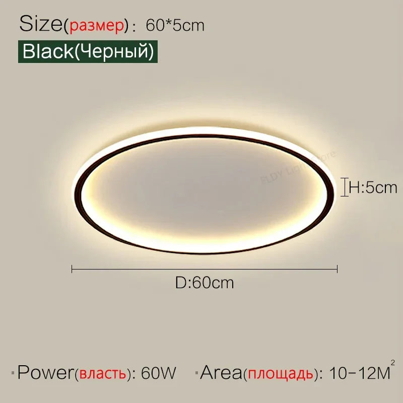 Axyaa Ultrathin LED Ceiling Chandelier for Modern Home Decoration