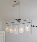 Axyaa Luxury White Glass Pendant Light for Modern Living Spaces