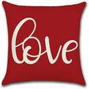 Axyaa Love Rainbow Pillowcase Home Decoration for Valentine's Day