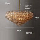 Axyaa Black Chrome LED Chandelier for Dining Room