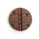 Axyaa Black Walnut Soap Holder - Handmade Wooden Soap Dish with Drain