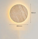 Axyaa Stone Clock Wall Lamp: Stylish Lighting for Home Decor