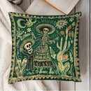 Day of the Dead Skeleton Pattern Pillow Covers by Axyaa - Sofa, Bedroom, Car Pillow Cover