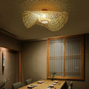 Axyaa Japanese Bamboo Ceiling Hanging Lamp for Minimalist Home Decor