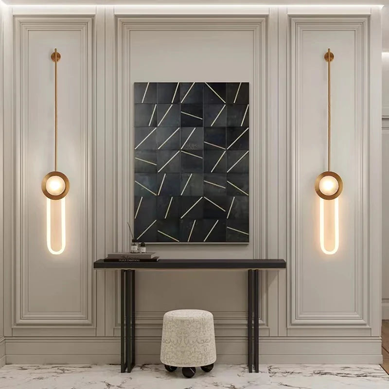 Axya Marble Wall Lamp: Minimalist Nordic Luxury Sconce for Living Room, Bedroom, and Dining Hall