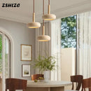 Axyaa Natural Stone Chandelier: Nordic LED Pendant Light for Dining Room, Kitchen, and Bedroom