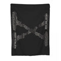 Axyaa X-Files Knitted Flannel Blanket: Scully Mulder UFO Aliens Thin Throw