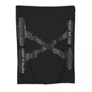 Axyaa X-Files Knitted Flannel Blanket: Scully Mulder UFO Aliens Thin Throw