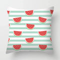Axyaa Tropical Fruits Cushion Cover Watermelon Pineapple Decorative Pillow Case