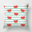 Axyaa Tropical Fruits Cushion Cover Watermelon Pineapple Decorative Pillow Case