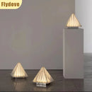 Axyaa Pyramid Glass Desk Lamp for Living Room, Bedroom, Study - Designer Light and Shadow