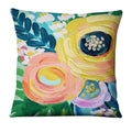 Axyaa Watercolor Flowers Painting Print Pillowcase 45x45cm Home Decor Pillows