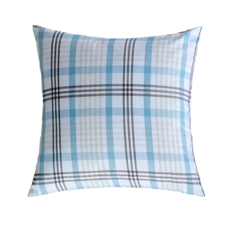 Axyaa Plaid Cushion Cover: Simple Nordic Style Sofa Pillow Cover for Home Decor