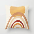 Pink Brown Geometric Pillows Case 45*45cm - Axyaa Decorative Cushions Cover