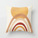 Pink Brown Geometric Pillows Case 45*45cm - Axyaa Decorative Cushions Cover
