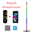 Axyaa Corner Floor Lamp: Bluetooth RGBW Mood Light, 140cm Nordic Home Decor Stand Lighting