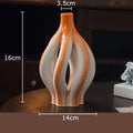 Axyaa Ceramic Vase Plant Pot Floral Vases Room Decor Aesthetic Ornaments