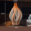 Axyaa Ceramic Vase Plant Pot Floral Vases Room Decor Aesthetic Ornaments
