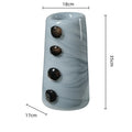 Axyaa Pebble Relief Glass Vase for Flower Arrangement and Home Decoration