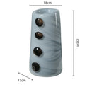 Axyaa Pebble Relief Glass Vase for Flower Arrangement and Home Decoration