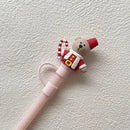 Axyaa Bear Silicone Straw Cap for 30oz Tumblers