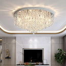 Axyaa Crystal Round Ceiling Light: Modern Minimalist LED Fixture for Master Bedroom