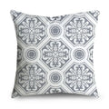 Axyaa Gray Lumbar Pillows - 45X45CM Damask Geometry Floral Stripes Plaids Print