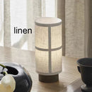 Axyaa Japanese Style Wabi-sabi Floor Lamp with Vintage Cloth Lampshade