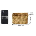 Axyaa Woven Sundries Storage Basket Closet Drawer Desktop Organizer