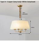 Axyaa Retro Metal Chandelier LED Pendant Lights for Home Decor