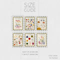 Educational Bohemian Wall Art Set by Axyaa: Mix & Match Weather, Shapes, Letters in Neutral Tones