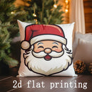 Axyaa Christmas Santa Pillow Cover for Sofa, Bedroom, Car - Merry Decor, Rectangular Shape, Cushion