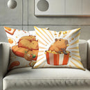 Axyaa Capybara Design Velvet Throw Pillow Covers - Set of 4