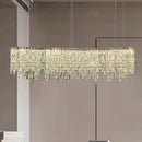Axyaa Luxury Crystal Chandelier for Living Room Dining Room Lighting