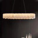 Axyaa Luxury Marble LED Chandelier for Dining Room