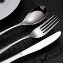 Axyaa Stainless Steel Cutlery Set - Knife, Fork, Spoon for Dining and Picnics