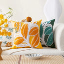 Axyaa Soft Tufted Pompom Leaves Cushion Cover for Sofa Bed, 45x45cm