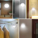 Axyaa Round COB LED Under Cabinet Light with Adhesive Sticker