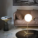 Axyaa Glass Ball Desk Lamp, Minimalist Design, E27 Bulb, Fashionable Home Decor
