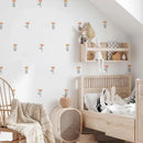 Axyaa Boho Flower Wall Decals - Waterproof Nursery Decor - Easy Peel & Stick