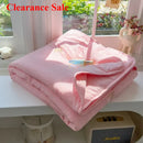 Axyaa Summer Cool Quilt - Washed Cotton Embroidered Soybean Quilt