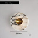 Axyaa Marble Chrome Wall Lamp - Luxury LED Lighting Fixture