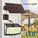 Axyaa Solar Spotlight Wall Lamp | 468 LEDs Outdoor Motion Sensor Lights