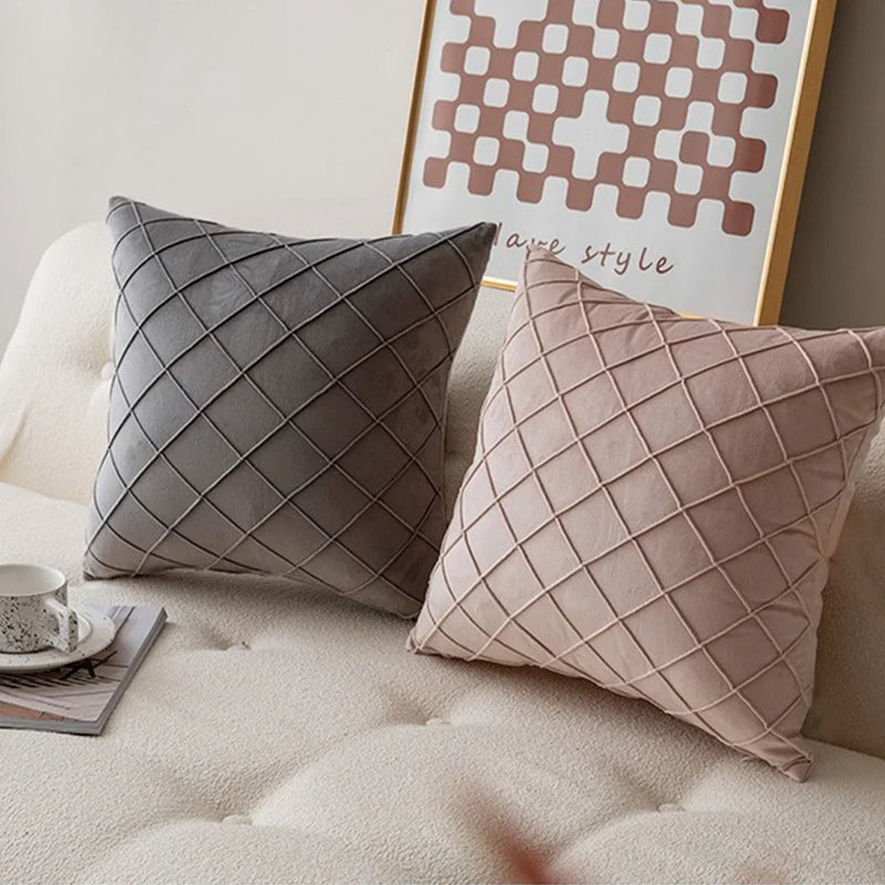 Axyaa Velvet Pillowcase 50x50 Decorative Cushion Cover Sofa Throw Pillow Cover