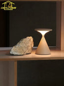 Axyaa Rechargeable Matte Table Lamp with Touch Switch - Portable Night Light